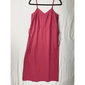 Universal Thread Pink Slip Dress V-Neck Adjustable Strappy Midi XS NWOT